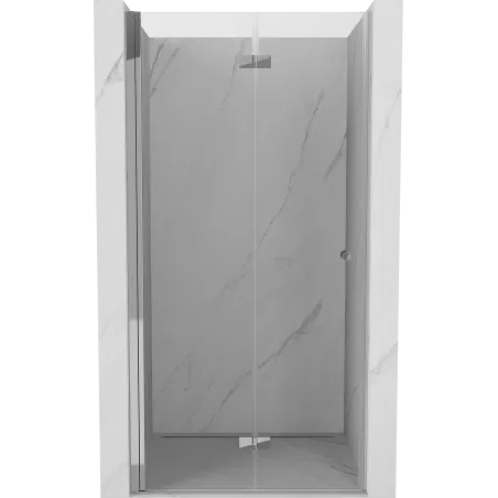 Mexen Mist-F folding shower door left 95 cm, transparent, chrome - 8A6-095-000-01-00-L