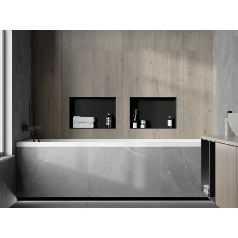 Mexen X-Wall-NR inbouwnis zonder flens 45 x 30 cm, zwart - 1971453010