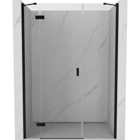 Mexen Mist-H Dusch-Schwingtür links 160 cm, transparent, schwarz - 8A5-160-001-70-00-L