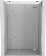 Mexen Mist-H desna preklopna tuš vrata 120 cm, prozirna, krom - 8A5-120-001-01-00-P
