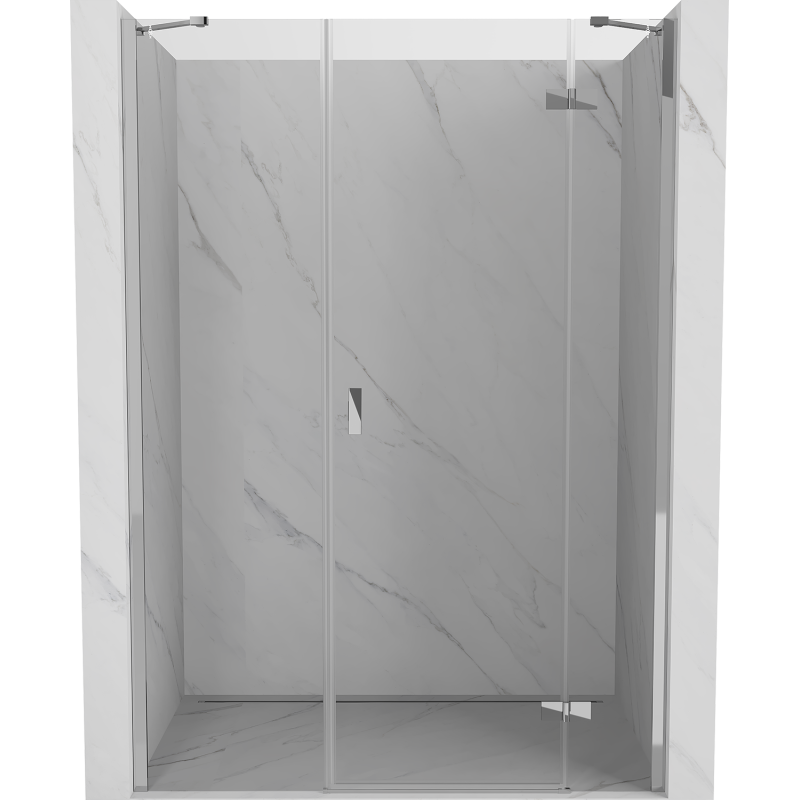 Mexen Mist-H drzwi prysznicowe uchylne prawe 125 cm, transparent, chrom - 8A5-125-001-01-00-P