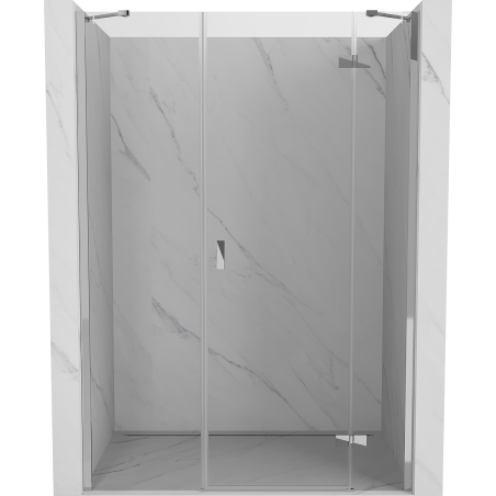 Mexen Mist-H right swinging shower door 140 cm, transparent, chrome - 8A5-140-001-01-00-P