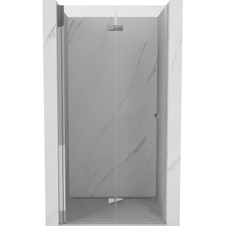Mexen Mist-F faltbare Duschwand links 115 cm, transparent, Chrom - 8A6-115-000-01-00-L