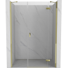 Mexen Mist-H porte de douche battante droite 160 cm, transparent, doré - 8A5-160-001-50-00-P