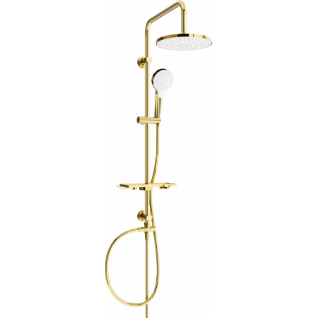 Mexen T05 columna de ducha, dorada/blanca - 798050593-50