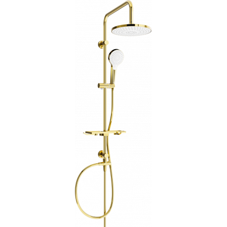 Mexen T05 shower column, gold/white - 798050593-50