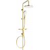 Mexen T05 columna de ducha, dorada/blanca - 798050593-50