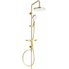Mexen T05 shower column, gold/white - 798050593-50