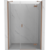 Mexen Mist-H Duschdrehtür rechts 130 cm, transparent, gebürstetes Kupfer - 8A5-130-001-65-00-P