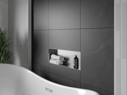 Mexen X-Wall-NR nischhylla utan fläns 60 x 20 cm, inox - 1911602010