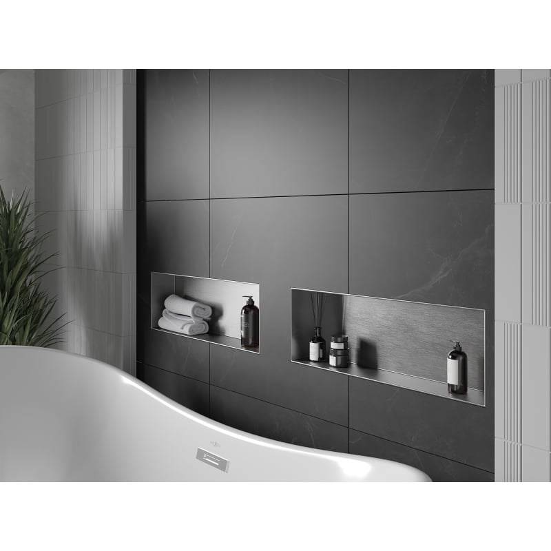 Mexen X-Wall-NR niche shelf without flange 60 x 20 cm, inox - 1911602010