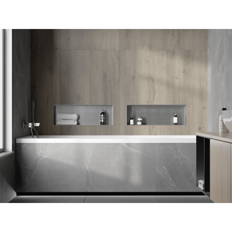Mexen X-Wall-NR niche shelf without flange 60 x 20 cm, inox - 1911602010