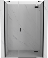 Mexen Mist-H desna preklopna tuš vrata 150 cm, prozirna, crna - 8A5-150-001-70-00-P