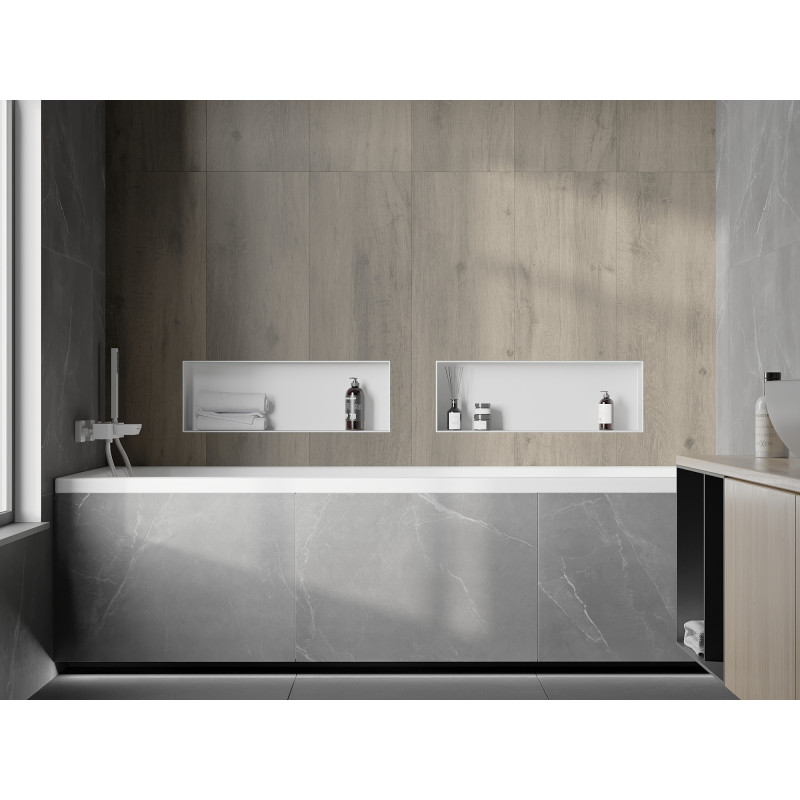 Mexen X-Wall-NR estante empotrado sin reborde 60 x 20 cm, blanco - 1921602010