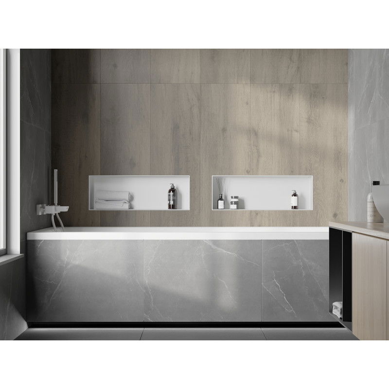 Mexen X-Wall-NR nisplank zonder flens 60 x 20 cm, wit - 1921602010