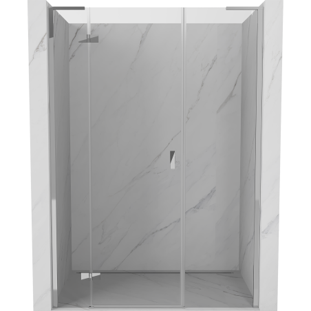 Mexen Mist-H L Shower Door Left 130 cm, Transparent, Chrome - 8A5L-130-001-01-00-L