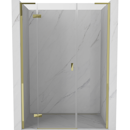 Mexen Mist-H L Duschabtrennung links 135 cm, transparent, gold - 8A5L-135-001-50-00-L