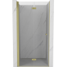 Mexen Mist-F faltbare Duschtür links 90 cm, transparent, gold gebürstet - 8A6-090-000-55-00-L