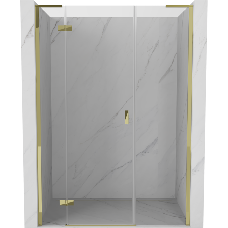 Mexen Mist-H L porte de douche pivotante gauche 155 cm, transparent, or - 8A5L-155-001-50-00-L