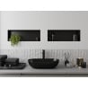Mexen X-Wall-NR Nischenshelf ohne Rand 60 x 20 cm, schwarz - 1971602010
