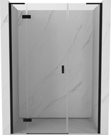 Mexen Mist-H L Duschabtrennung schwenkbar links 150 cm, transparent, schwarz - 8A5L-150-001-70-00-L
