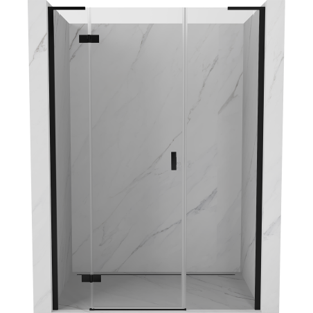 Mexen Mist-H L Dusch-Schwingtür links 160 cm, transparent, schwarz - 8A5L-160-001-70-00-L