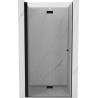 Mexen Mist-F folding shower door left 80 cm, transparent, black - 8A6-080-000-70-00-L