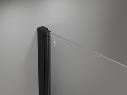 Mexen Mist-F drzwi prysznicowe składane lewe 90 cm, transparent, czarne - 8A6-090-000-70-00-L