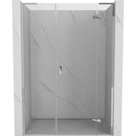 Mexen Mist-H L drzwi prysznicowe uchylne prawe 125 cm, transparent, chrom - 8A5L-125-001-01-00-P