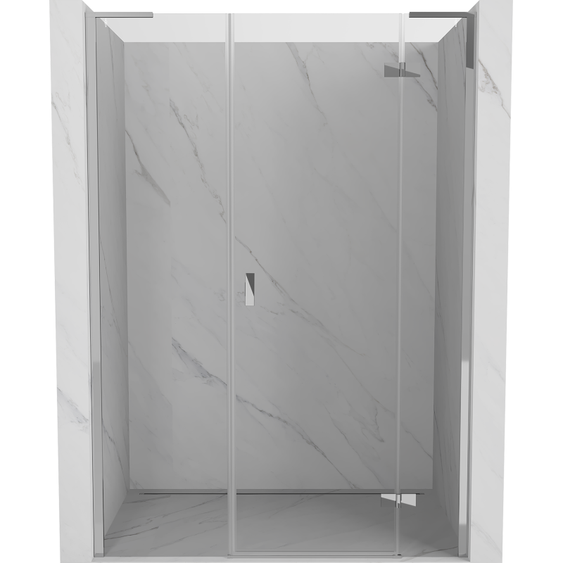 Mexen Mist-H L drzwi prysznicowe uchylne prawe 135 cm, transparent, chrom - 8A5L-135-001-01-00-P