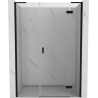 Mexen Mist-H L Duschpendeltür rechts 130 cm, transparent, schwarz - 8A5L-130-001-70-00-P