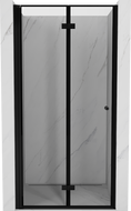 Mexen Mist-F porta doccia pieghevole sinistra 90 cm, cornice nera, nero - 8A6-090-000-70-70-L