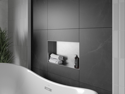 Mexen X-Wall-NR nisplank zonder flens 60 x 30 cm, inox - 1911603010
