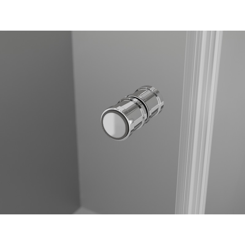 Mexen Mist-F Faltbare Duschkabine links 95 x 75 cm, Transparent, Chrom - 8A6T-095-075-01-00-L