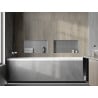 Mexen X-Wall-NR inbyggd hylla utan fläns 60 x 30 cm, inox - 1911603010