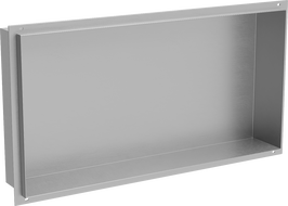 Mexen X-Wall-NR inbyggd hylla utan fläns 60 x 30 cm, inox - 1911603010