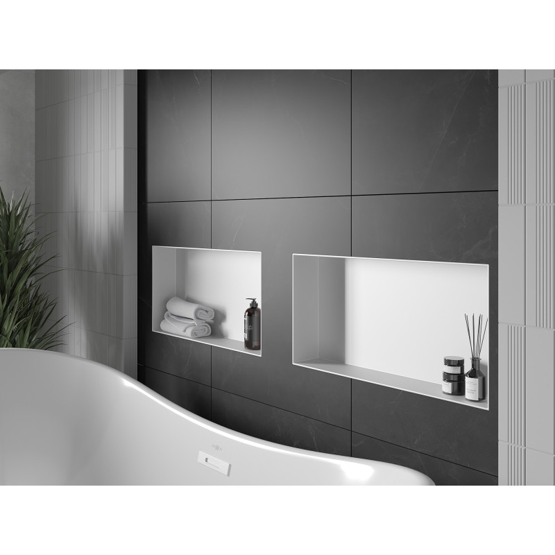 Mexen X-Wall-NR estante empotrado sin marco 60 x 30 cm, blanco - 1921603010