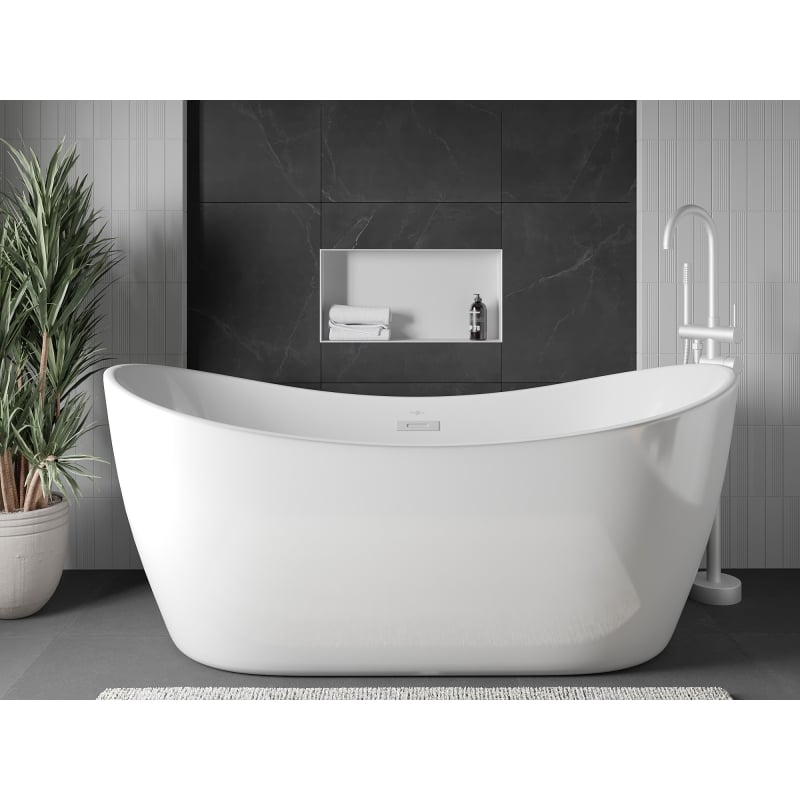 Mexen X-Wall-NR recessed shelf without flange 60 x 30 cm, white - 1921603010