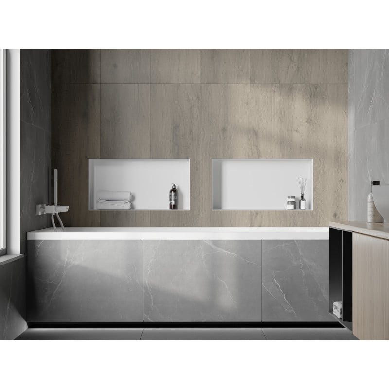 Mexen X-Wall-NR estante empotrado sin reborde 60 x 30 cm, blanco - 1921603010