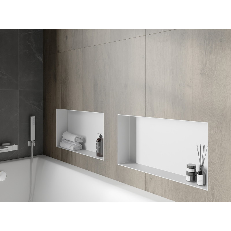 Mexen X-Wall-NR Einbauregal ohne Blende 60 x 30 cm, weiß - 1921603010