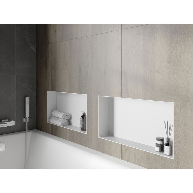 Mexen X-Wall-NR Nischenregal ohne Flansch 60 x 30 cm, weiß - 1921603010