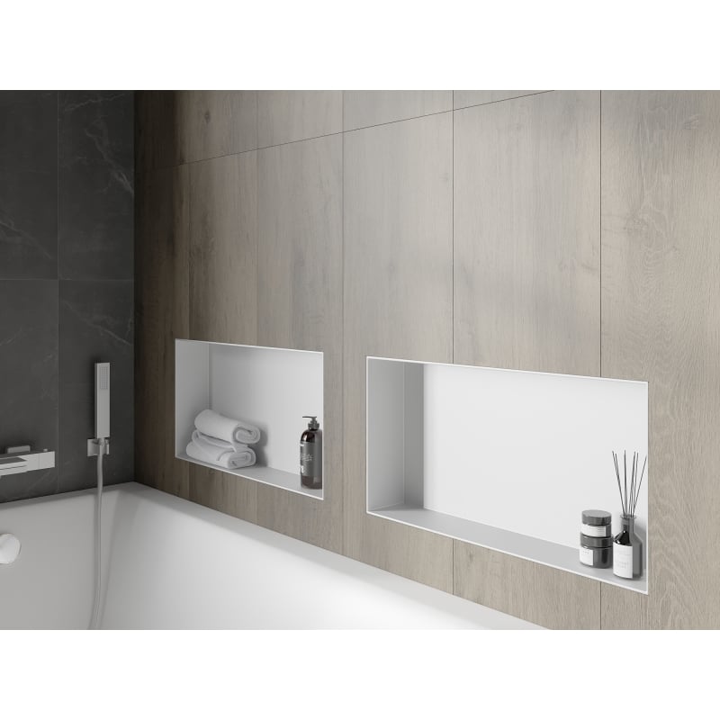 Mexen X-Wall-NR recessed shelf without flange 60 x 30 cm, white - 1921603010
