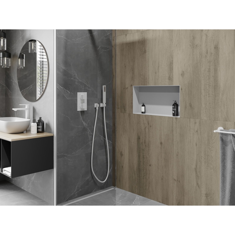 Mexen X-Wall-NR recessed shelf without flange 60 x 30 cm, white - 1921603010