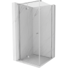Mexen Mist-F T folding shower cabin left 90 x 90 cm, transparent, chrome - 8A6T-090-090-01-00-L