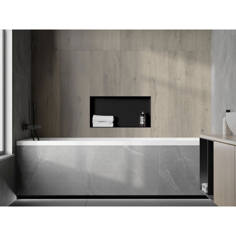 Mexen X-Wall-NR mensola incassata senza flangia 60 x 30 cm, nera - 1971603010