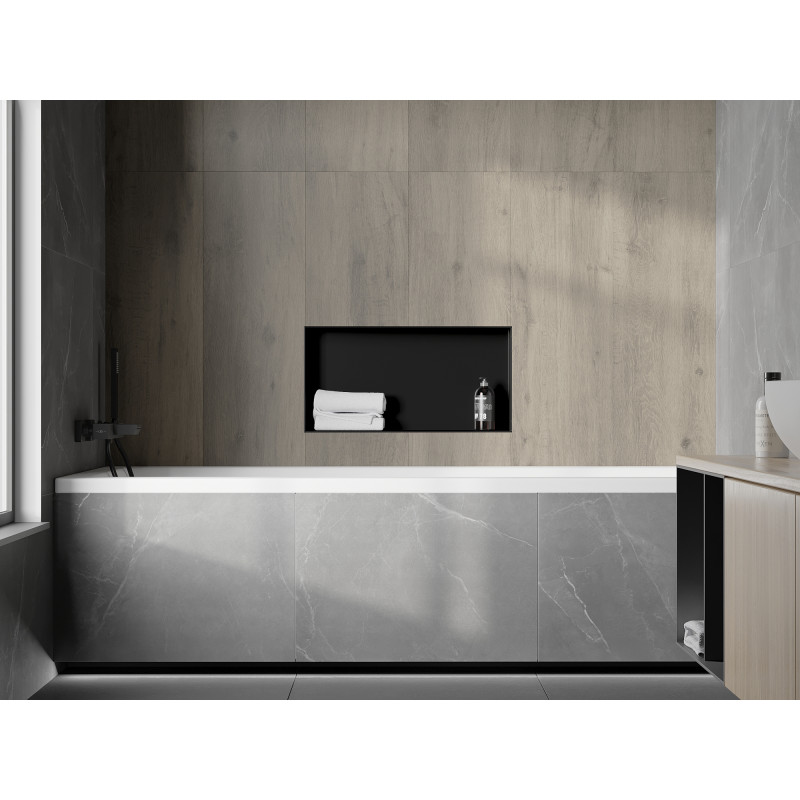 Mexen X-Wall-NR nisvak plank zonder lijst 60 x 30 cm, zwart - 1971603010