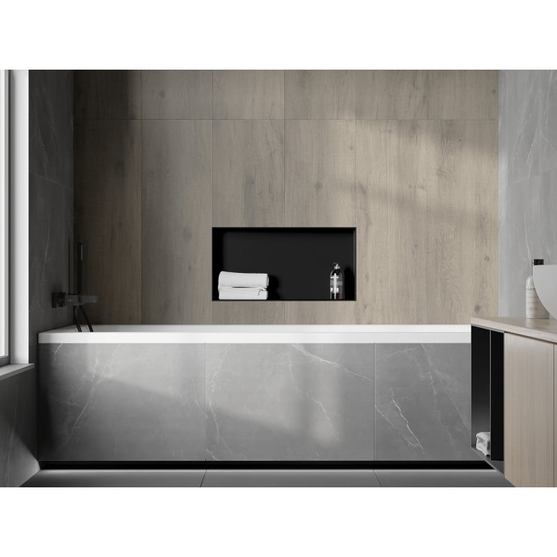 Mexen X-Wall-NR recessed shelf without flange 60 x 30 cm, black - 1971603010