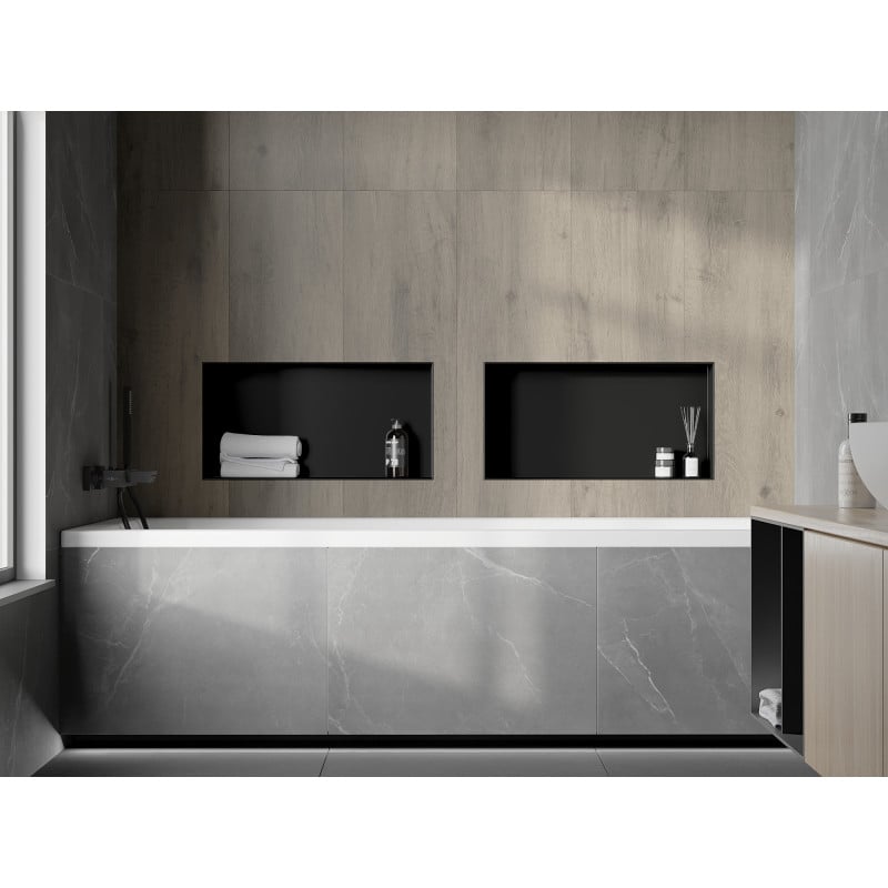 Mexen X-Wall-NR recessed shelf without flange 60 x 30 cm, black - 1971603010