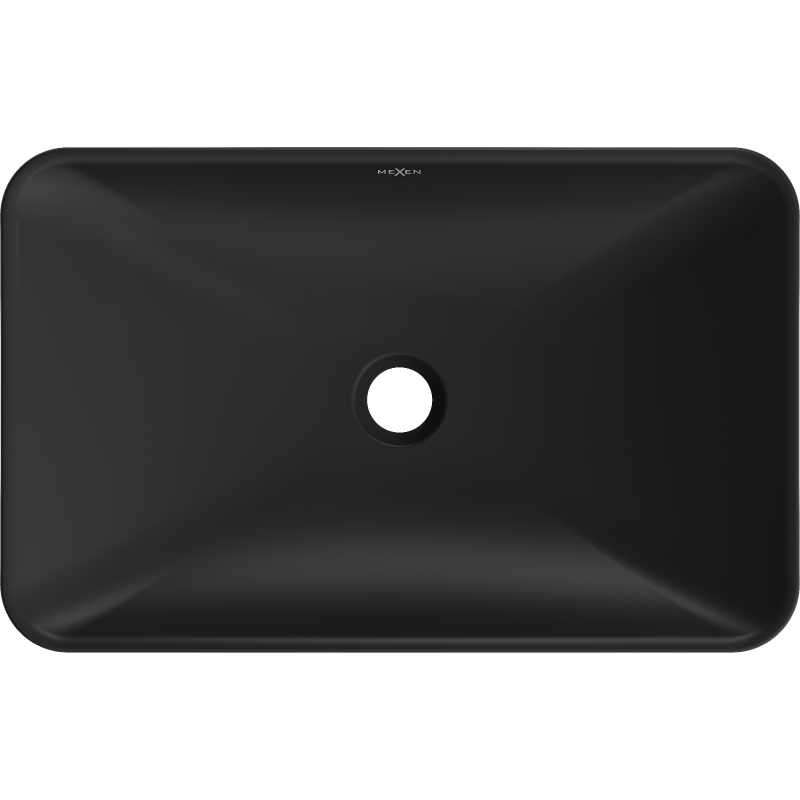 Mexen Avila Aufsatzwaschbecken 58 x 37 cm, schwarz matt - 21115585