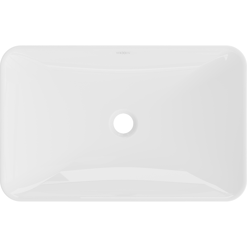 Mexen Avila lavabo sobre encimera 58 x 37 cm, blanco - 21115500